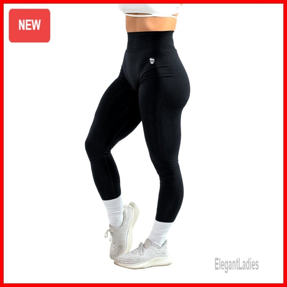 High Waist Seamless Workout Leggings for Exercise Running Yoga
